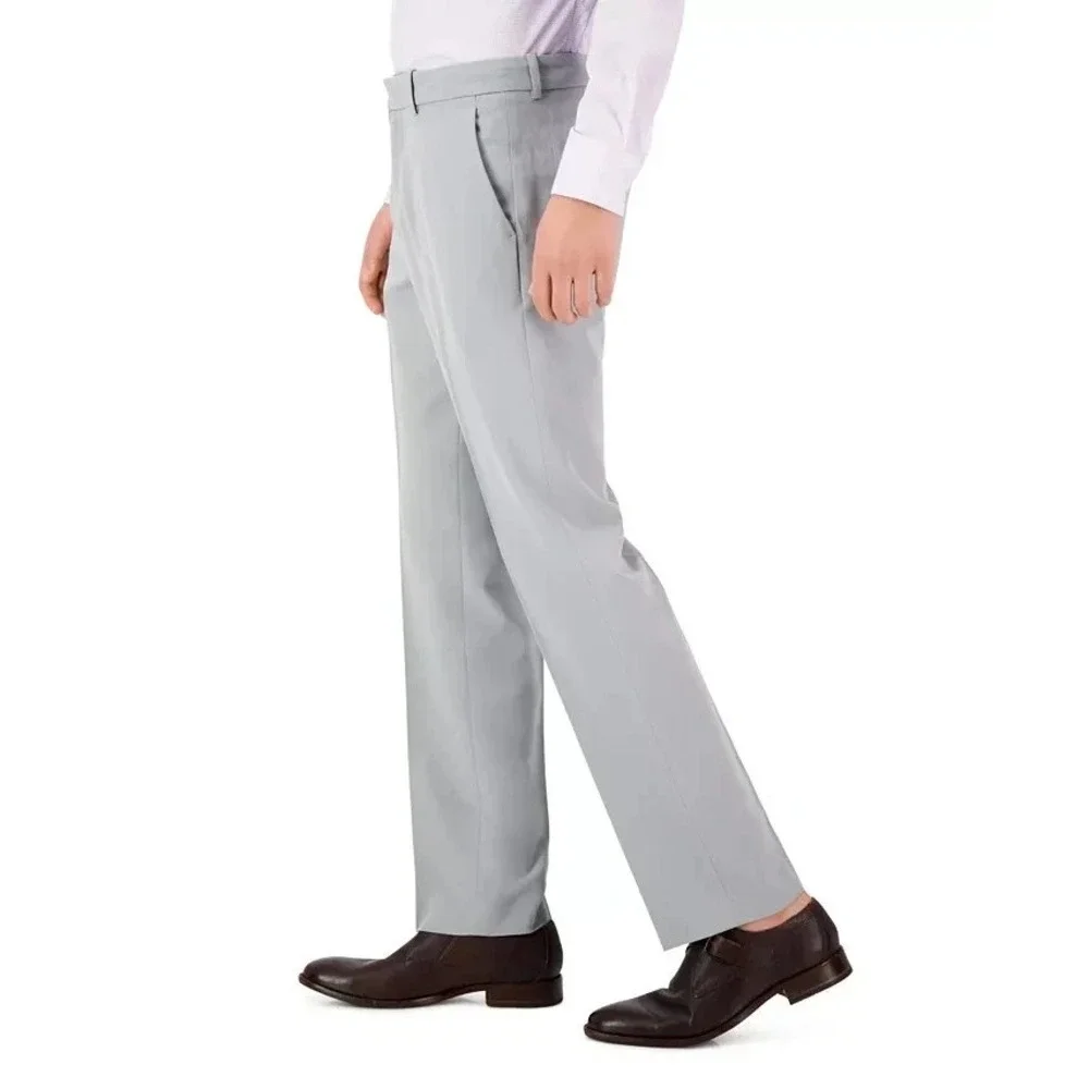 Perry Ellis Men's Stone‎ Modern Fit Stretch Resolution Pants 36Wx32L Pastel Grey